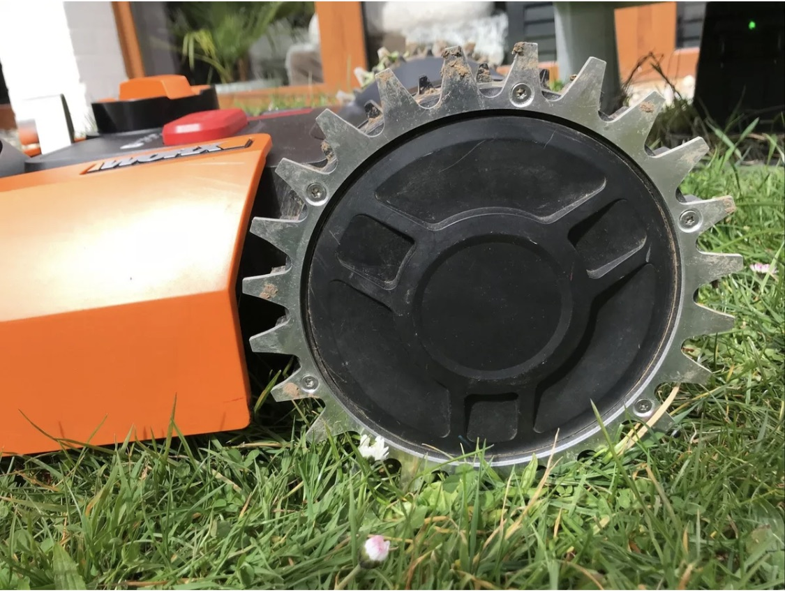 CDDCWZ Mähroboter Spikes Schwarz 205mm - Anti-Rutsch Spikes Für Worx Landroid S & M Serie